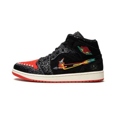 Imagem de Jordan 1 Mid Men's Basketball Limited Siempre Familia DN4904-001 (DN4904-001, Numeric_10_Point_5) Black