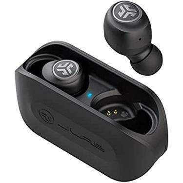 Imagem de EOYHZOO Ir Ar True Caso De Carregamento Sem Fio Fones de Ouvido Bluetooth | Preto | Dual Connect | IP44 Resistência Suor | Bluetooth 5.0 Configurações de conexão | 3 Som EQ: JLab Assinatura, Equilibrado, Bass Boost