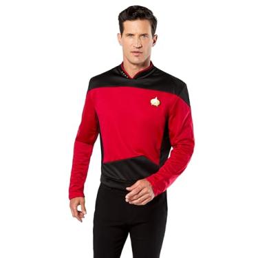 Imagem de Rubies Star Trek the Next Generation Deluxe Commander Picard Costume Shirt, Red, Men's Small, for Halloween or theme party