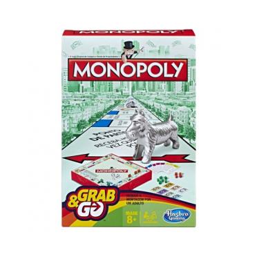 Imagem de Jogo Monopoly Grab & Go Tabuleiro Banco Imobiliário