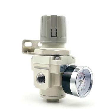 Imagem de Valves, Air Pressure Regulator Valve AR2000-02 Treatment Unit Air Compressor Pressure Reducing AR3000-03 AR4000-04 (Color : AR3000-03, Size : With 4mm fitting)