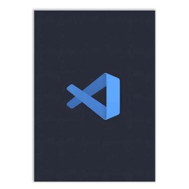 Imagem de Placa Decorativa A3 Programação Visual Studio Code Decoração Poster