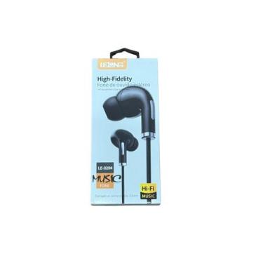 Imagem de Fone De Ouvido Estéreo Hi-Fi Com Fio Microfone Ergonômico LELONG, Pret
