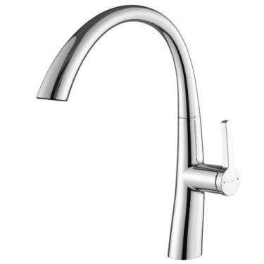 Imagem de Torneira Monocomando Cromada Ducha Extensível Spray Chuveirinho Luxo C