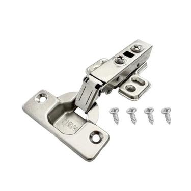 Imagem de Dobradiça Com Amortecedor Reta Soft Close Armário Móveis C/4 - Welt, N