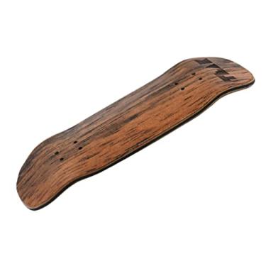 Imagem de Teak Tuning Prolific Wooden Fingerboard Deck, 33.5mm x 96mm Boxy Shape - Two Tone - 6 Ply with Double Color Mid Plies - Includes Prolific Foam Tape