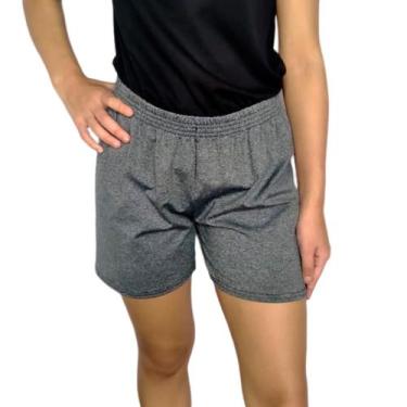 Imagem de Short Feminino Meia Coxa Soltinho Elástico Liso Suplex Pp ao Plus Size