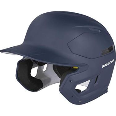 Imagem de Rawlings Mach capacete de rebatida de beisebol de carbono, azul-marinho, grande