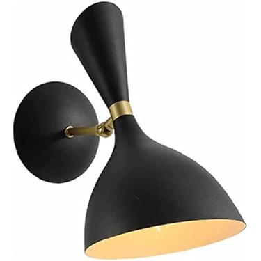 Imagem de Luminária de parede ajustável estilo nórdico, luminária de parede LED moderna, luminária de leitura de cabeceira montada na parede interna, luminária de fundo, arandela para quarto, banheiro