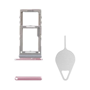 Imagem de BESJMYT Substituição da bandeja do cartão SIM para Samsung Galaxy S20 5G (versão SIM único) Adaptador de suporte para compartimento de cartão rosa nuvem com ejetor de agulha para S20 5G SM-G981U