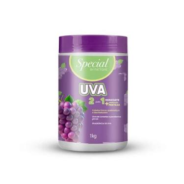 Imagem de Creme de Pentear e Máscara Hidratante 2 em 1 Minha Uva 1kg  Fattore Sp