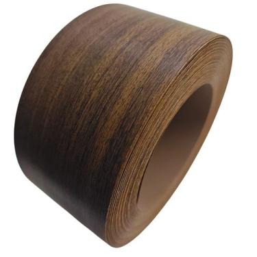 Imagem de Fita De Borda Para Mdf Madeirado Nova Imbuia Poro 64mm X 10m Móveis Ac