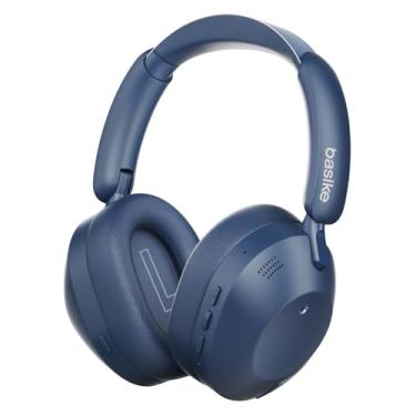 Imagem de Fone de Ouvido Bluetooth 5.4, Headphone Sem Fio com Cancelamento de Ruído Ativo Híbrido, ENC para Chamadas, Modo Transparente, Áudio Hi-Pure, 50H de Bateria – Azul