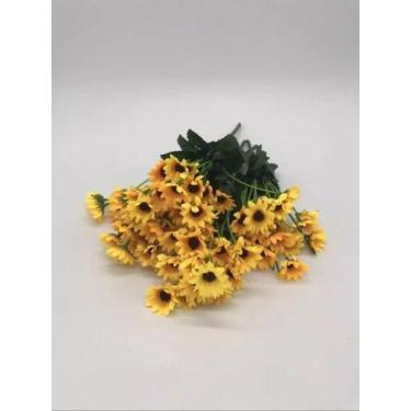 Imagem de 5x Buque De Girassol Artificial Com 105 Florzinhas - PW OUTLET