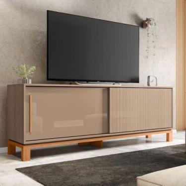 Imagem de Bancada Rack Para Tv até 65 Polegadas Jace Marrom Caemmun