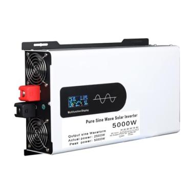 Imagem de Inversor de onda senoidal puro de 2500 watts, potência de pico de 5000W, 12V/24V/48V/60V/72V DC a 110V/220V CA Converters Converters com LED para casa, caminhão, carro,12V TO 110V