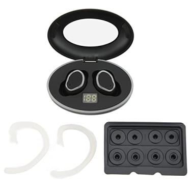 Imagem de Sports Bluetooth fone de baixo redução de ruído de ruído sem fio Os fones de ouvido com ganchos de ouvido anti -perdidos e três pares de tampões para a ginástica portátil de