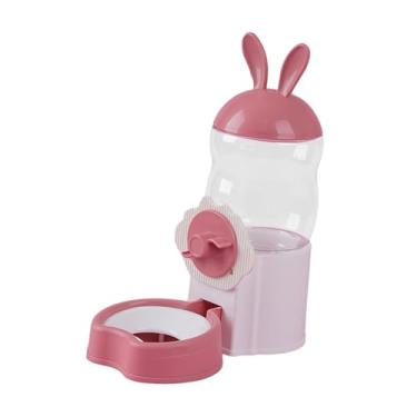 Imagem de Generic Bebedouro com dispensador de água, bebedouro de grande capacidade, para pintinhos, coelhos, chinchilas, codornas, camundongos, Rosa
