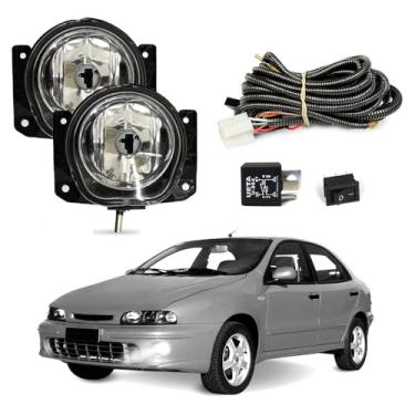 Imagem de Kit Farol de Milha para Brava 1999 a 2003 Completo com Chicote Botão e Relê Auxiliar Neblina
