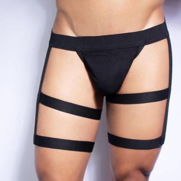 Imagem de Jockstrap Cinta Liga - 2 ligas - no-brand, Preto, M