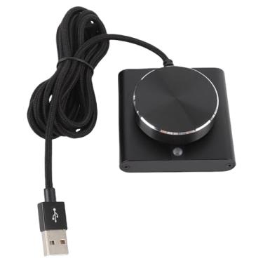 Imagem de Tangxi Botão de Controle de Volume USB para PC, Controlador Multimídia de Alumínio de Alumínio Rotativo de 360 ​​graus Com 1 Função de Mudo -chave e Base Não Deslizante, para WINOS