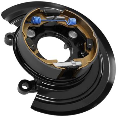 Imagem de Fexhull 926266 Conjunto de placa de suporte de freio de estacionamento com carga lateral do passageiro traseiro, adequado para Ford F-250 Super Duty 2011-2012 | Adequado para Ford F-350 Super Duty