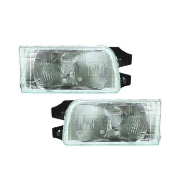 Imagem de Par De Farol Compativel Vw Quadrado Gol Saveiro Parati