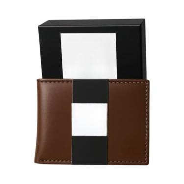 Imagem de Carteira Masculina Couro, Slim Sintético Preto (Marrom)