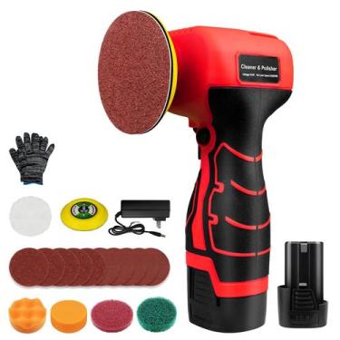 Imagem de Kit de lixadeira sem fio Vindoynt 16,8 V 3" com bateria de 3500 RPM - 