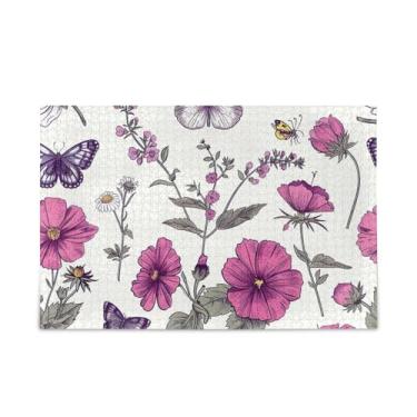 Imagem de WELLDAY Quebra-cabeça flores silvestres e borboletas 1000 peças grande jogo de arte para adultos adolescentes