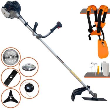 Imagem de Roçadeira Completa Cg430b 43cc + Faca 3p 40d E Escova De Aço