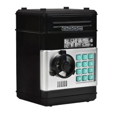 Imagem de Banco de moedas ATM,Banco de dinheiro ATM para crianças | de poupança de brinquedo com senha eletrônica de 4 dígitos - Caixa de dinheiro de criativa do banco de poupança de grande capacidade par