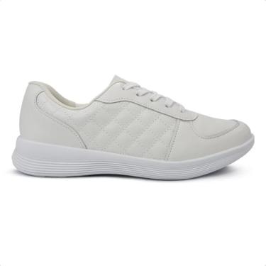 Imagem de Tenis Usaflex Metalasse Couro Ref Ud02003 Branco 034