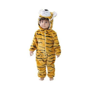 Imagem de Macacão Kigurumi De Dinossauro Para Bebê 2024, Pijamas De Desenho Anim