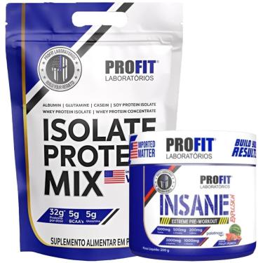 Imagem de WHEY ISOLADO 900G l PRÉ TREINO INSANE EXPLOSION 200G l PROFIT-Unissex