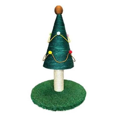 Imagem de Arranhador Para Gatos Formato Árvore de Natal - com Corda de Sisal e G