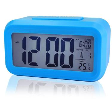 Imagem de Relógio Digital mesa de cabeceira Bancada Acordar Trabalho Alarme