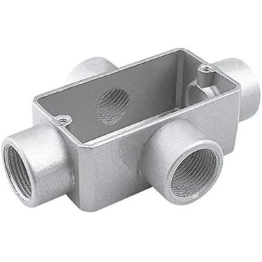 Imagem de Condulete fixo 3/4" tipo "X" - sem tampa / sem rosca / sem pintura Tramontina