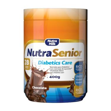 Imagem de Nutra Senior Adulto 50+ ZERO AÇUCAR Complemento Alimentar 800g - 28 Vitaminas e Minerais (Chocolate)
