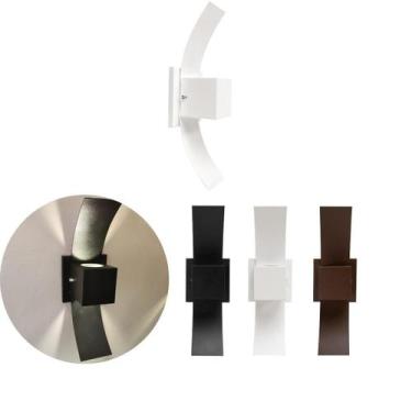 Imagem de  Arandela Externa Com Abas Luz Indireta Ar1000 - IDEALLUME, BRANCO