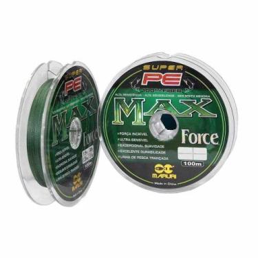 Imagem de Linha De Pesca Multifilamento 100m Max Force 4 Fios 0,26mm 39lb - Maru