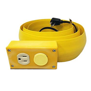 Imagem de Electriduct Protetor de cabo de extensão de energia elétrica Lay Flat - 3,5 m (amarelo de segurança)