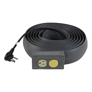 Imagem de Electriduct Protetor de cabo de extensão de energia elétrica Lay Flat - 2,5 m (cinza)