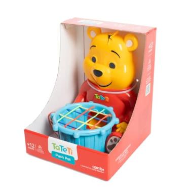 Imagem de Tateti Push Pet Urso Didático, Brinquedo Interativo com 5 Peças, para +12 Meses
