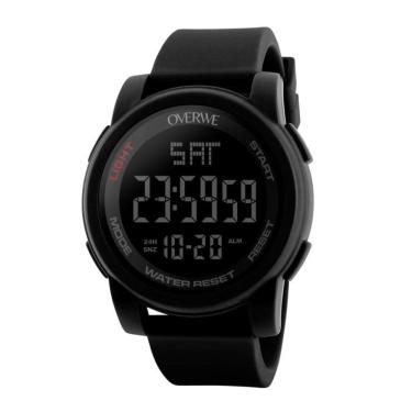 Imagem de Relógio Digital Masculino Overwe Resistencia Água 50M Preto