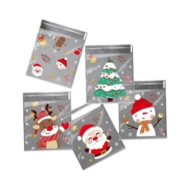 Imagem de Sacolas De Presente De Natal Autoadesivas Para Embalagem De Doces, Bis