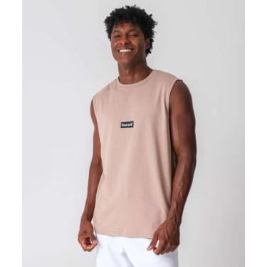 Imagem de Regata Masculina Machão Estampa Frontal MR Marrom-92017, Marrom, GG