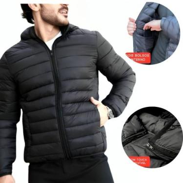 Imagem de Jaqueta Masculina De Frio Blusa Pronta Entrega  - Mitchelgutto, Preto,