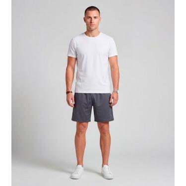 Imagem de Bermuda Masculina Dry Fit Reflexiva Shift Cinza, M, Cinza