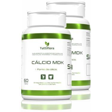 Imagem de Kit Com 02 - Cálcio Mdk (Cálcio, Magnésio, Vitamina D e K2) 60 Capsulas TuttiFlora